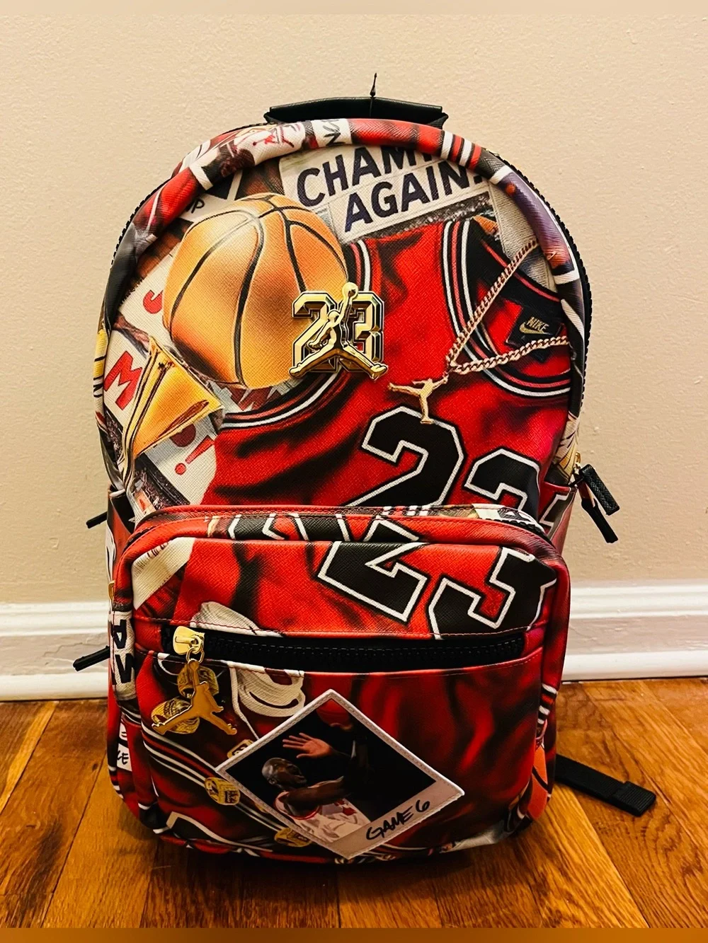 Jordan Borough Graphic Black/Multi Color Backpack  MA9220-K90